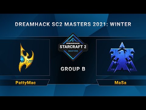 SC2 - PattyMac vs. MaSa - Group B - DreamHack SC2 Masters 2021 Winter - NA