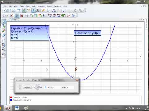Mr Barton's Autograph Video 55 - Transformation of Functions 2