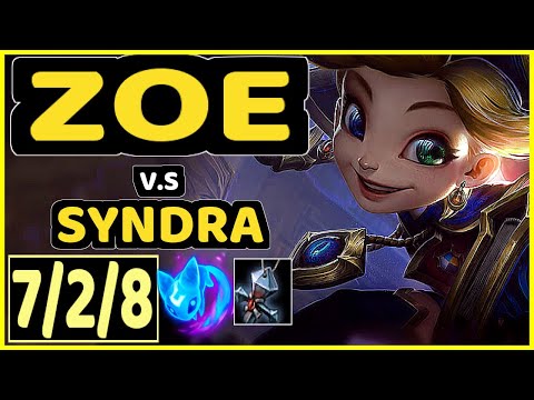 SERTUSS (ZOE) vs SYNDRA - 7/2/8 KDA MID CHALLENGER GAMEPLAY - EUW