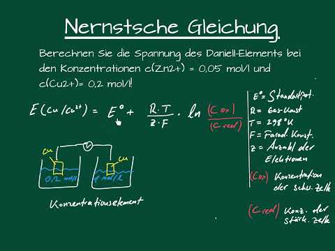 Elektro-Chemie : Nernstsche Gleichung