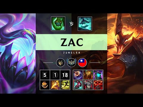 Zac Jungle vs Hecarim - TW Challenger Patch 25.09