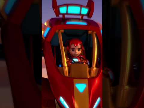 Iron Friends battle Ultron! 💥 | Iron Man and his Awesome Friends | Disney Jr.