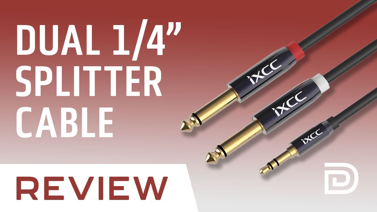 Watch video 3.5mm 1/8 TRS to Dual 6.35mm 1/4 TS Mono Y-Cable Splitter Review Now 3.5mm 1/8 TRS to Dual 6.35mm 1/4 TS Mono Y-Cable Splitter Review
