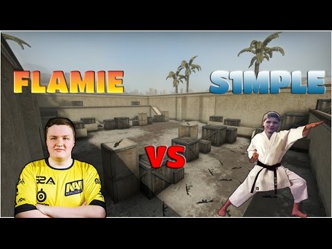 Flamie vs S1mple 1vs1 [Flamie Pov]