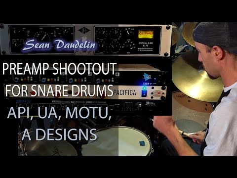 Microphone Preamp Shootout for Snare Drums - API 3124+ / UA 610 / A Designs Pacifica