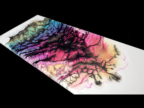 #113 UNEXPECTED! Paint Reaction Creates a Rainbow 🌈 Fluid Art