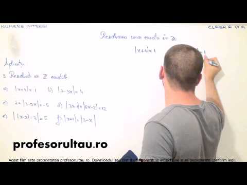 39   cls6   Numere intregi   rezolvarea unor ecuatii in Z   exercitii   partea 3