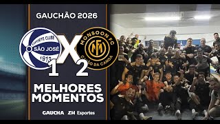 SÃO JOSÉ 1x2 MONSOON | MELHORES MOMENTOS | GAUCHÃO | 22/01/2026