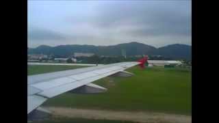 preview picture of video 'AirAsia AK5350 KUL-PEN Landing Airbus A320 Runway 04'