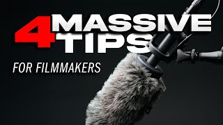 4 MASSIVE Audio Tips EVERY Filmmaker NEEDS To Know