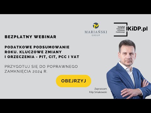 Podatkowe podsumowanie 2024 #CIT #PIT #VAT #PCC #fiskus