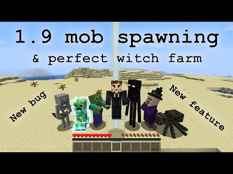 gnembon - Minecraft 1.9 Mob Spawning Changes and Perfect Witch Farms
