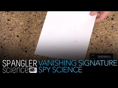 How to Make Your Signature Vanish Spy Science - Cool Science Experiment