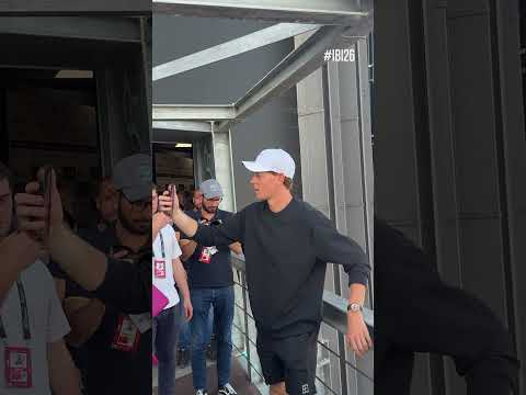 Jannik Sinner Arrives In Rome 💚🤍❤️