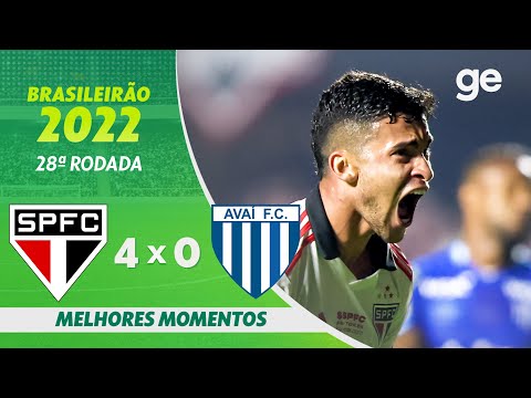 Gols e lances de São Paulo x Avaí