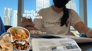 d-80 TO A LEVELS | a week in the life of an a level student: study vlog, stationery unboxing