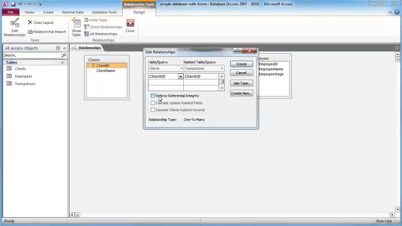 Make a Basic Database to Build Custom Forms - Custom Forms Part 1