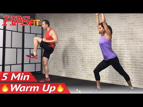 5 Minute Fat Burning Cardio Warmup Exercise - Cardio Warm Up Exercises Before Workout