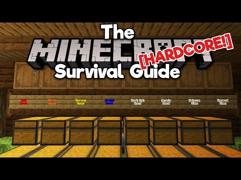 Pixlriffs - Automated Storage (With Glowing Labels!) ▫ The Hardcore Survival Guide [Ep.6] ▫ Minecraft 1.17