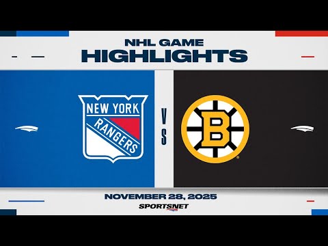 NHL Highlights | Rangers vs. Bruins - November 28, 2025