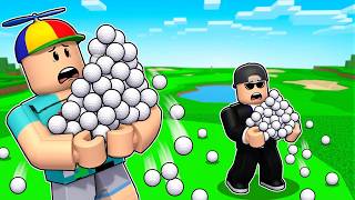 CLEANING GOLF BALLS in Roblox!