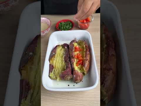 My friend at the gym taught me this sweet potato recipe.