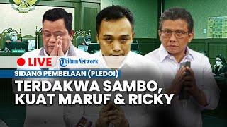 LIVE SIDANG: Dituntut Hukuman Seumur Hidup, Sambo Ajukan Pembelaan (Pledoi) Kasus Brigadir J