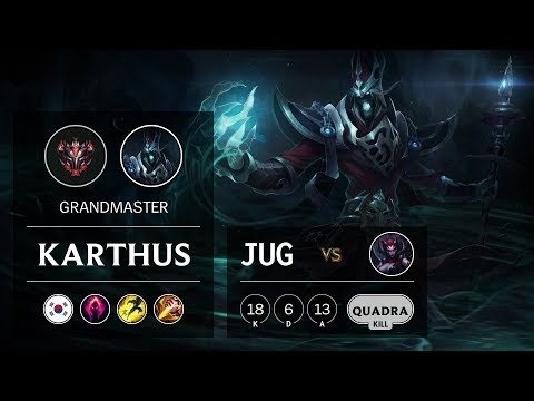 Karthus Jungle vs Elise - KR Grandmaster Patch 9.8