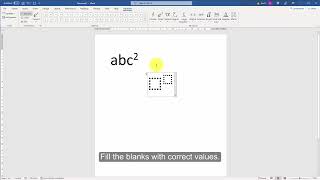 How to do square in Word? Word 356