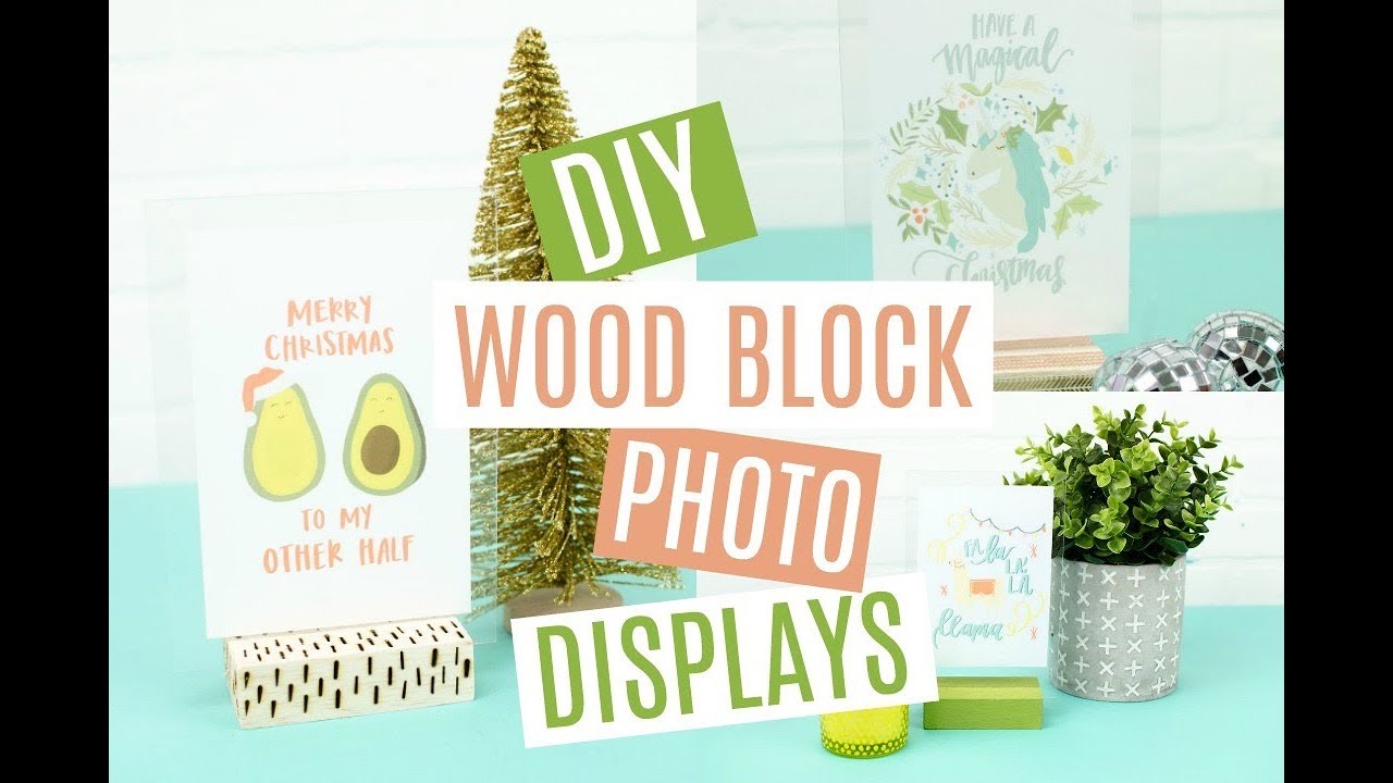 DIY Wood Block Photo Displays