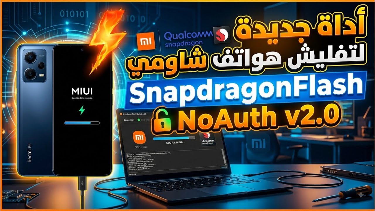 اداه جديدة لتفليش هواتف شاومي SnapdragonFlash NoAuth v2.0