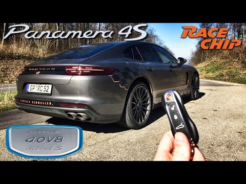 Porsche Panamera 4S Diesel REVIEW RaceChip 505 HP POV Test Drive by AutoTopNL
