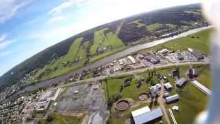 preview picture of video 'Vu aérienne près du parc industriel de Beauceville'