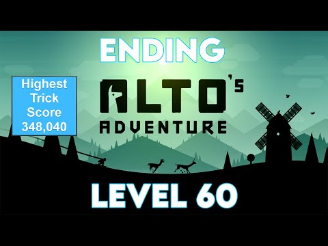 Alto's Adventure PC | Last Level 60 Tupa | Score 250,000 Trick Points In One Run | Full HD 60 FPS