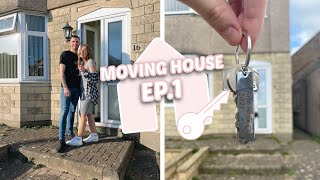 MOVING HOUSE EP.1| packing up, getting the keys & first night in the new house...eek