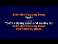Ramones - Don't Bust My Chops - Karaoke Instrumental Lyrics - ObsKure