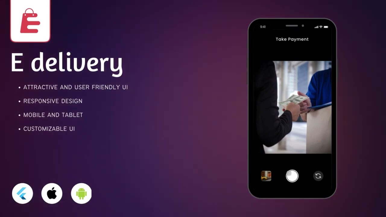 E-Commerce Delivery App Flutter App UI Kit