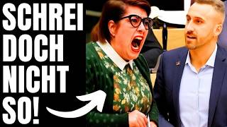 Denkt die GRÜNE sie ist im Recht, wenn Sie schreit!  Plötzlich schreit grüne Fur