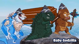 Baby Godzilla vs Baby Kong vs King Shark|| Coffin Dance Song Meme Cover