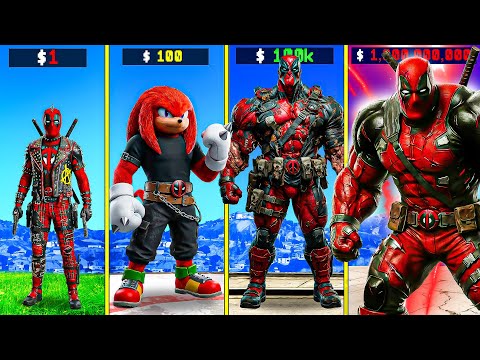 $1 DEADPOOL to $1,000,000,000 in GTA 5
