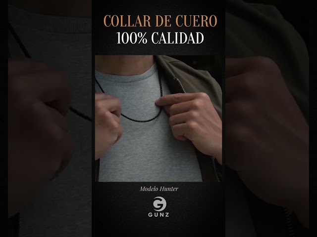 Vídeo relacionado con DonDon Collar de Cuero 50 cm para Hombre y Colgante Calavera con Tubo de Acero Inoxidable en Bolsa de Regalo