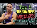Top 5 Common Beginner Mistakes Seen In The Gym - DON'T DO THESE!