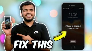 How to Unlock a disabled iPhone Without iTunes Easily | iPhone is disabled connect to iTunes