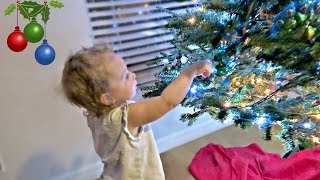 BABY LOVES CHRISTMAS LIGHTS!