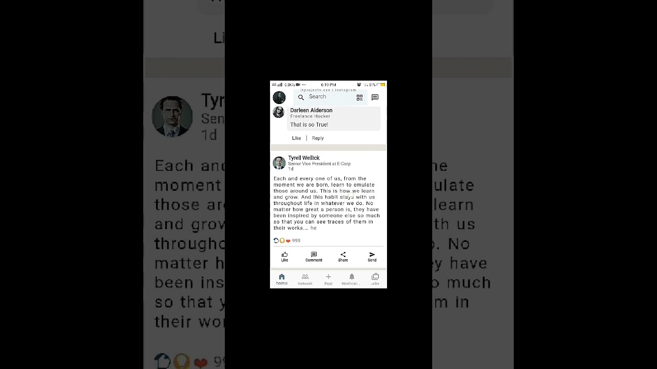 LinkedIn UI Clone App | Flutter Project