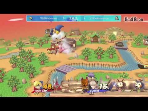 SOS9 Pools - V3|El Conusmer (Toon Link) vs V3|Funkermonster (Greninja/Corrin)