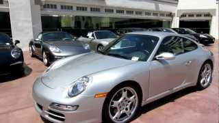 2007 Porsche Carrera S Coupe Arctic Silver with Black in Beverly Hills California FOR SALE