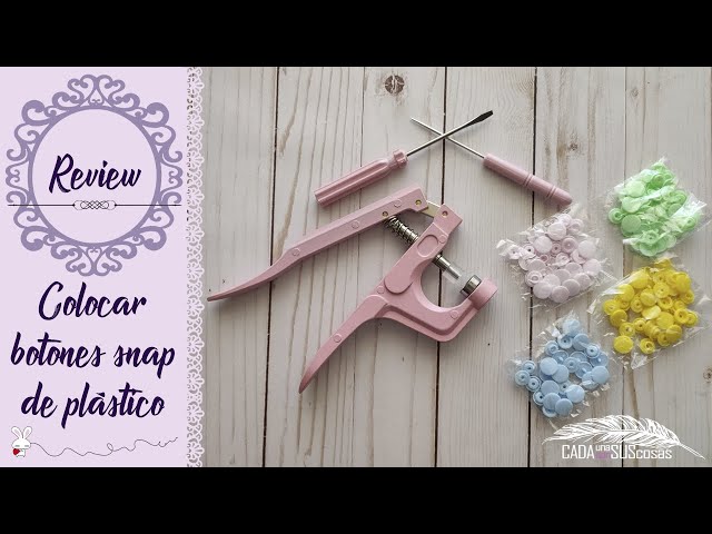 Vídeo relacionado con LEAZZLE Botones a Presión Broches de Resina Plástica T5 con Alicates de Presión,24 Colores Snaps Plastico para DIY Manualidades,Telas