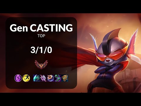 Gen Casting Rumble vs Kayle TOP - KR  Patch 13.14