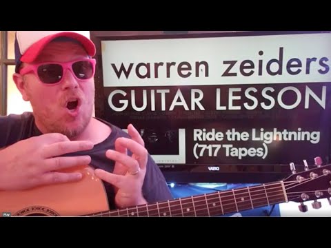 How To Play Ride The Lightning guitar Warren Zeiders // easy guitar tutorial beginner lesson chords